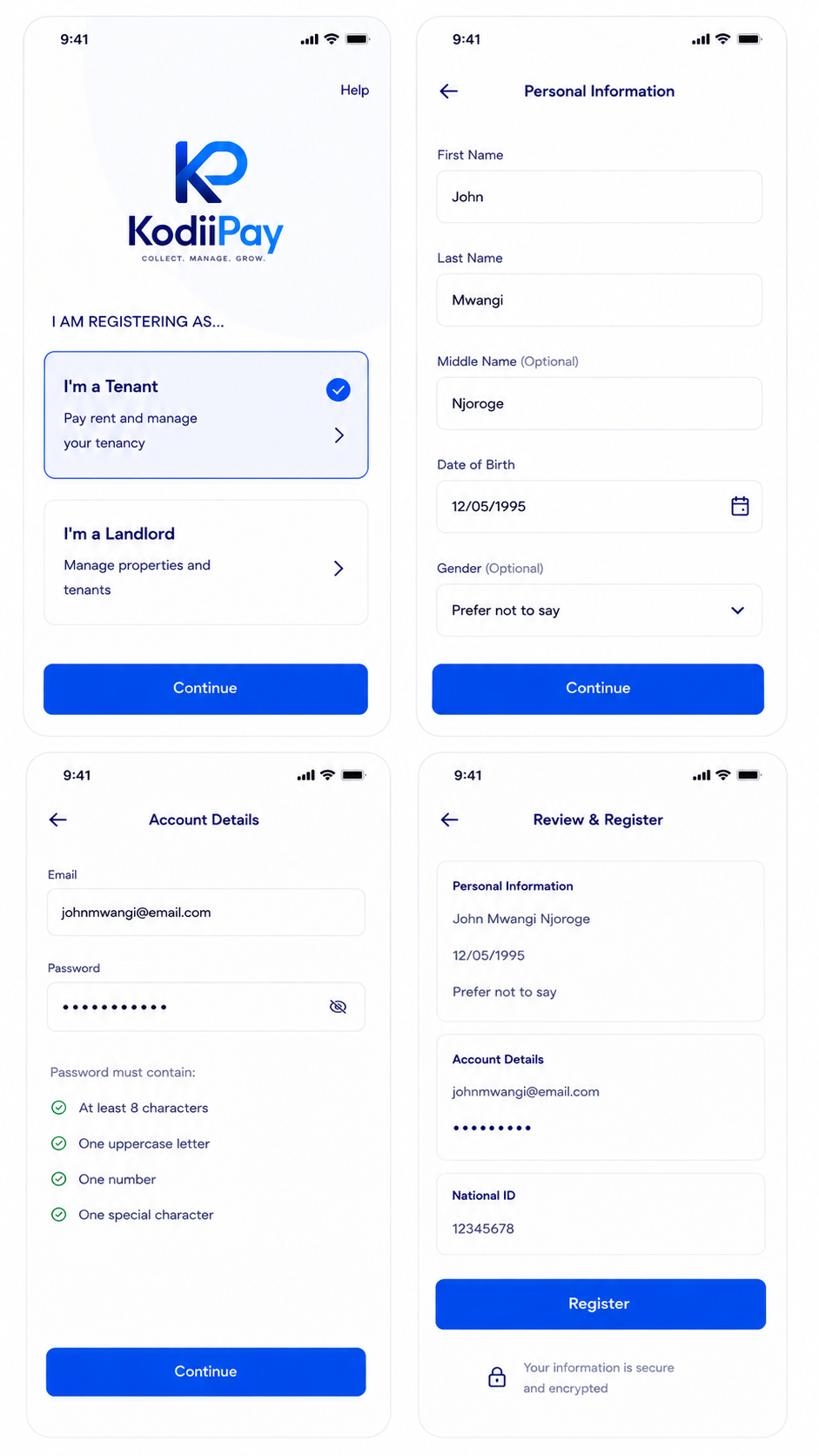 Download & Create Account